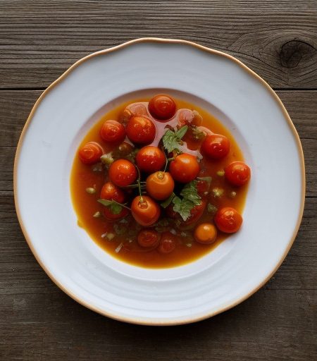 Sweet Pickled Cherry Tomatoes recipe image