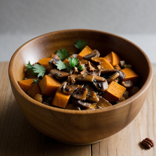 Sweet-Potato Dressing With Mushrooms and Pecans - Country recipe image