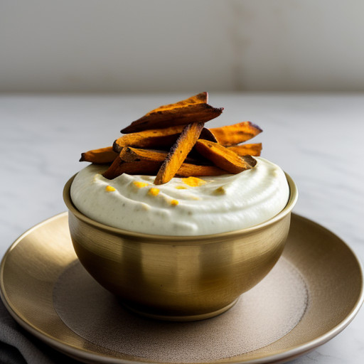 Sweet Potato Fries With Curried Mayonnaise Di recipe image