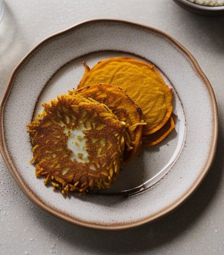 Sweet Potato Latkes^ recipe image