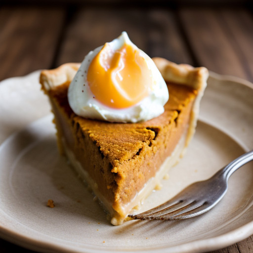 Sweet Potato Pie With Bourbon Cream Sauce recipe image