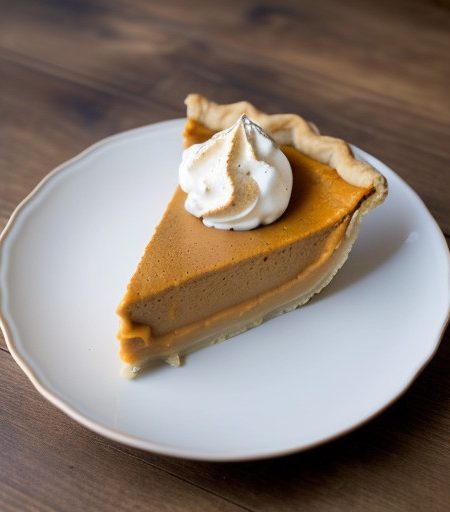 Sweet Potato Pie With Bourbon Cream Sauce recipe image