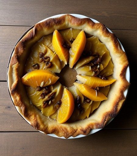 Sweet Potato Pierogies Glazed W/Raisins, Pineapple &Oranges recipe image