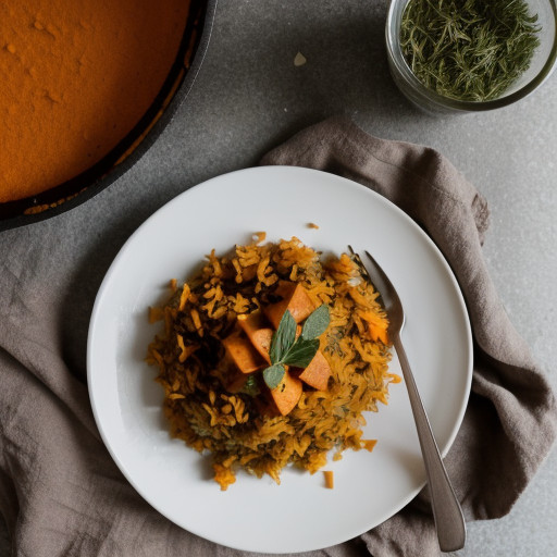 Sweet Potato Rice - Vegetarian Cooking for Di recipe image