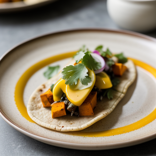 Sweet Potato Taco With Smoked Yellow Pepper S recipe image