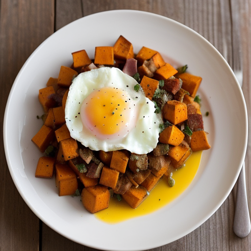 Sweet Potato and Ham Hash recipe image