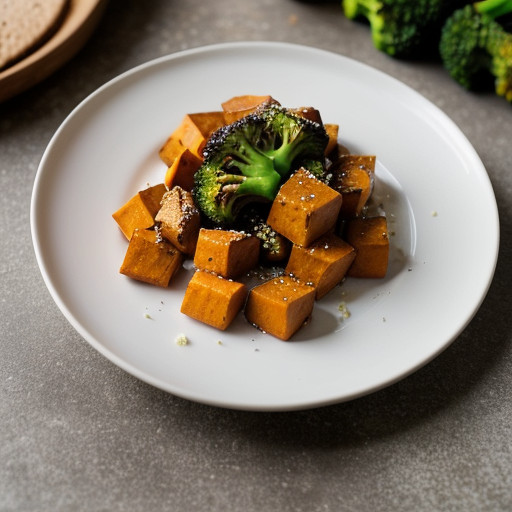 Sweet Potatoes & Broccoli - Vegetarian Cook recipe image