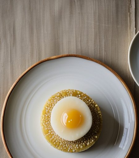 Sweet Rice Cakes Stuffed With Yellow Beans recipe image