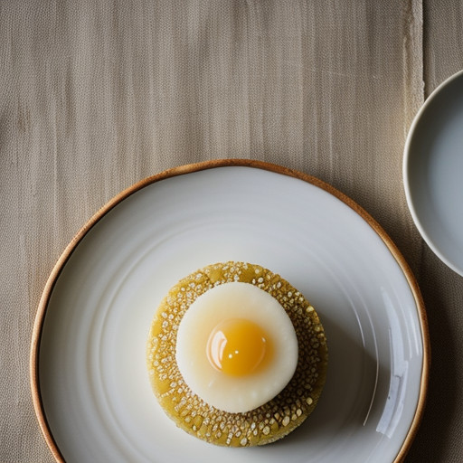 Sweet Rice Cakes Stuffed With Yellow Beans recipe image