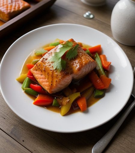 Sweet & Sour Alaska Salmon recipe image