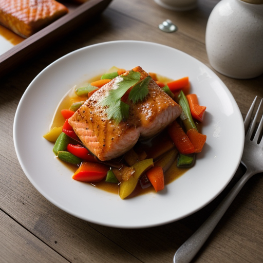 Sweet & Sour Alaska Salmon recipe image