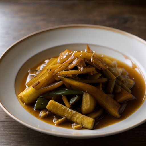 Sweet & Sour Cabbage With Plantains recipe image