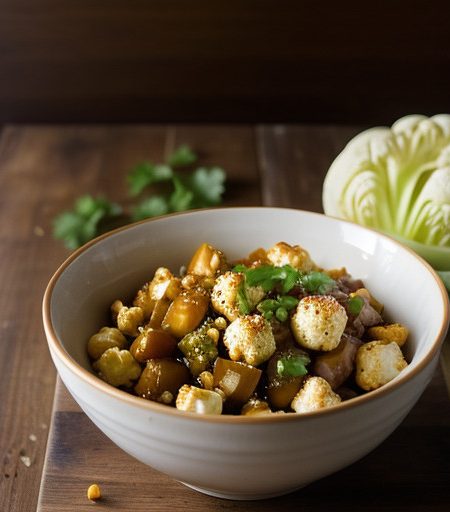 Sweet & Sour Cauliflower & Cabbage Salad recipe image