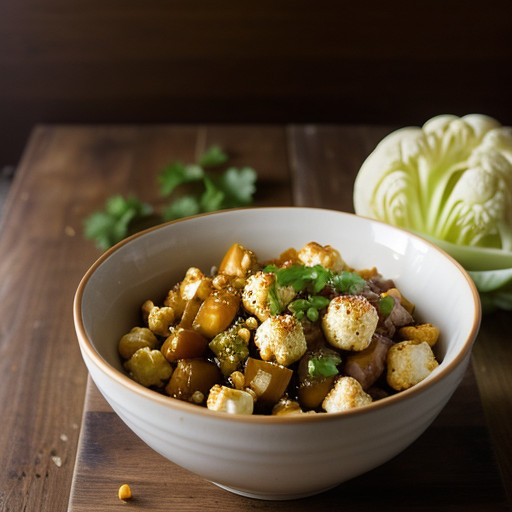Sweet & Sour Cauliflower & Cabbage Salad recipe image