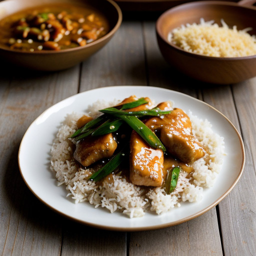 Sweet & Sour Chicken Over Rice recipe image