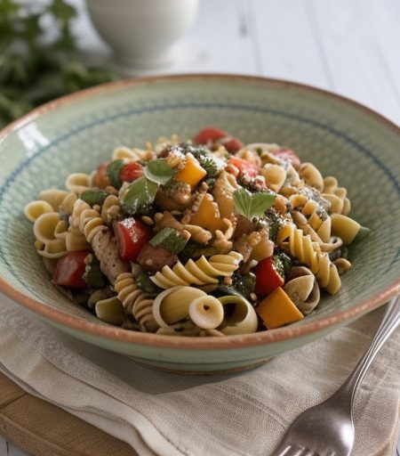 Sweet & Sour Pasta Salad recipe image
