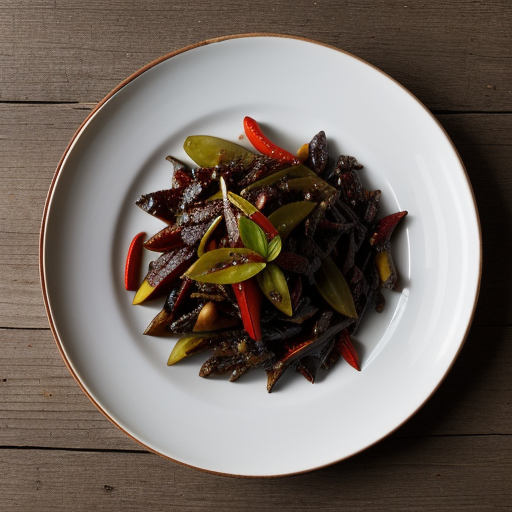 Sweet & Sour Peppers With Almonds (Mandorla recipe image