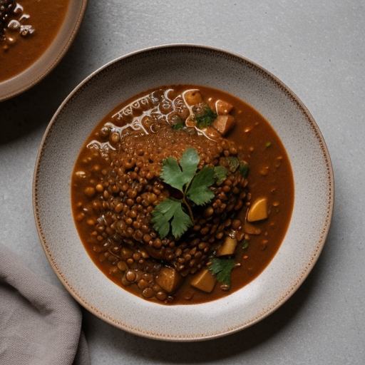 Sweet & Spicy Lentil Stew (Sue recipe image