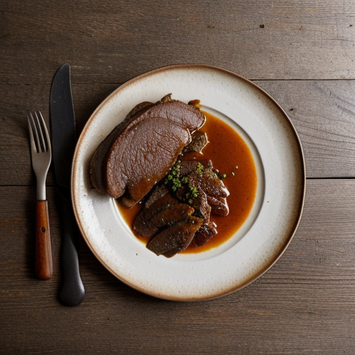 Sweet-and-Sour Calf's Liver With Spaetzel recipe image