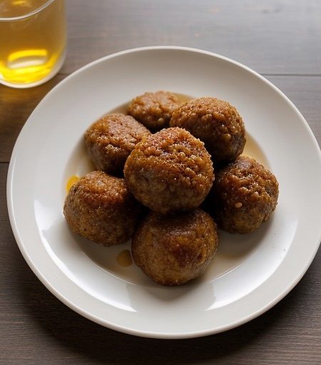 Sweet and Sour Ham Balls recipe image