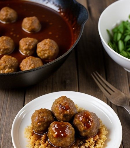 Sweet and Sour Meatballs recipe image