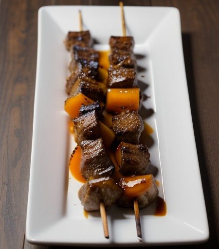 Sweet and Sour Pork Kabobs recipe image