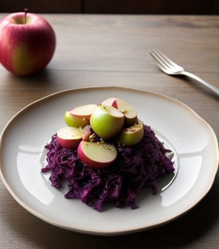 Sweet and Sour Red Cabbage and Apples recipe image