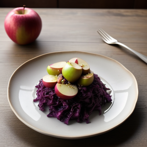 Sweet and Sour Red Cabbage and Apples recipe image