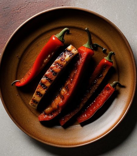 Sweet-and-Sour Red Peppers recipe image
