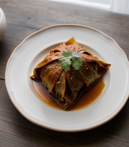 Sweet and Sour Stuffed Cabbage recipe image