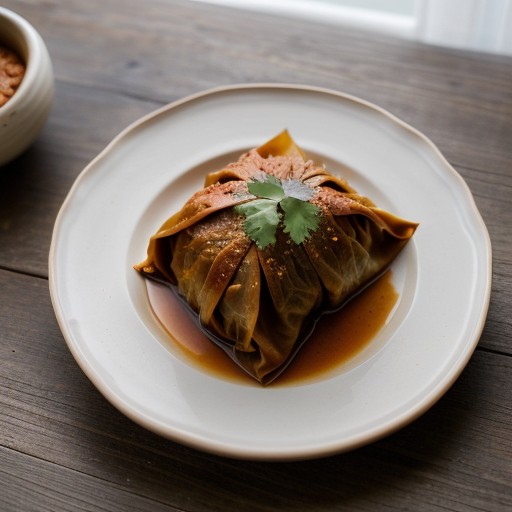 Sweet and Sour Stuffed Cabbage recipe image