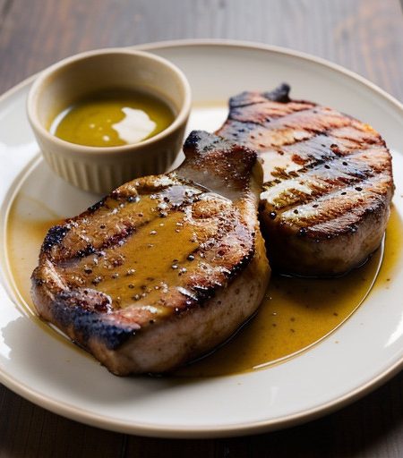 Sweet and Spicy Grilled Pork Chops recipe image