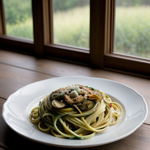 Swift Spaghetti With Zucchini & Artichoke H recipe image