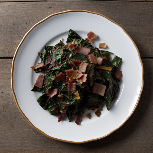 Swiss Chard With Bacon and Garlic (2 PTS recipe image