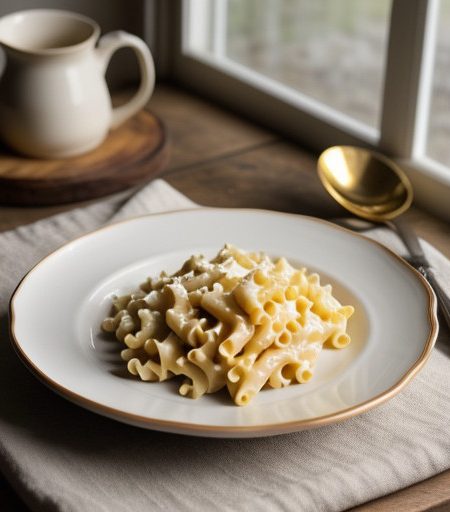 Swiss Cheese & Ham Macaroni & Cheese recipe image