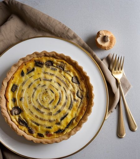 Swiss Cheese & Mushroom Quiche recipe image