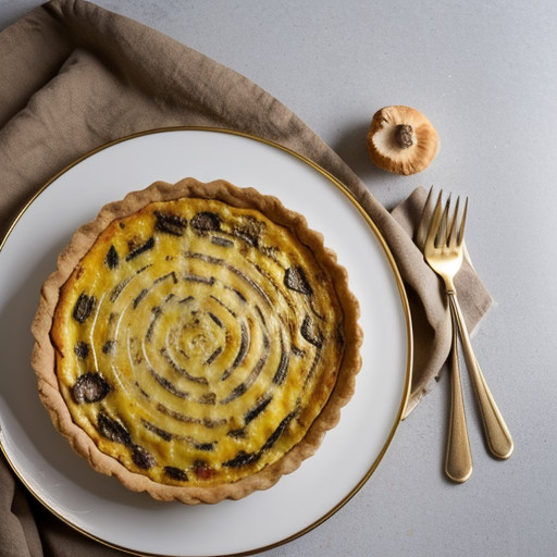 Swiss Cheese & Mushroom Quiche recipe image