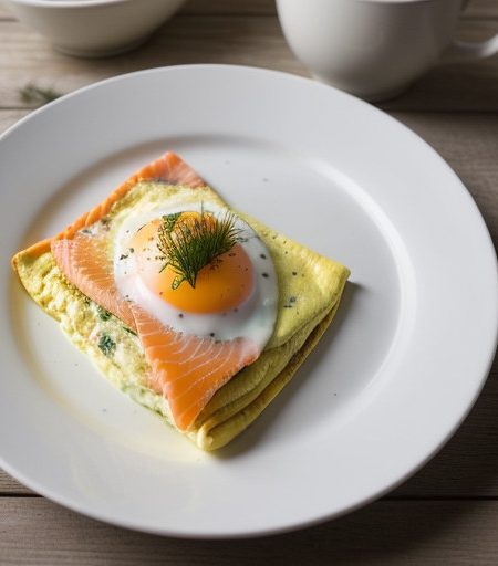 Swiss Salmon Omelet recipe image