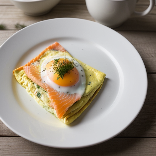 Swiss Salmon Omelet recipe image