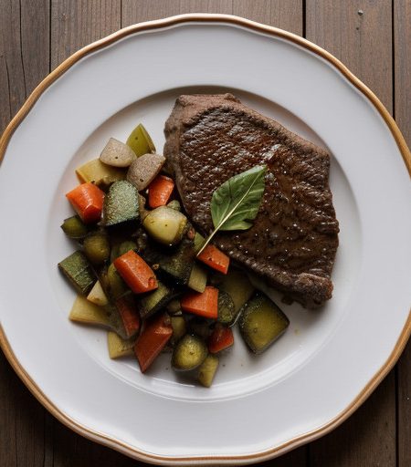 Swiss Steak With Vegetables for Two - Sl 11/8 recipe image