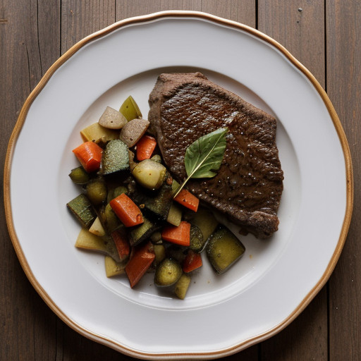 Swiss Steak With Vegetables for Two - Sl 11/8 recipe image
