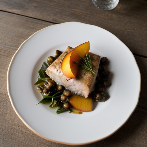 Swordfish~ Dilled Peach recipe image