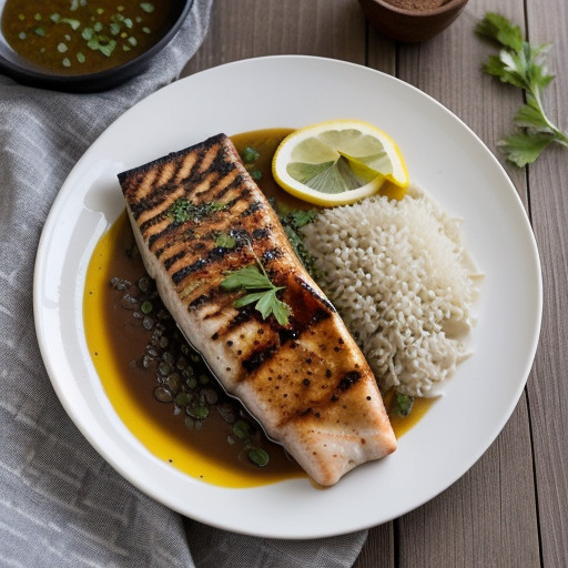 Swordfish Steaks With Middle Eastern Flavors recipe image