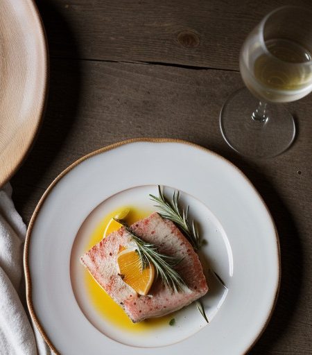 Swordfish With Grapefruit & Rosemary Butter recipe image