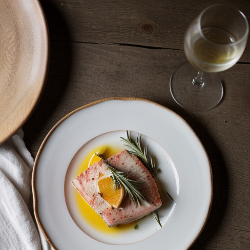 Swordfish With Grapefruit & Rosemary Butter recipe image