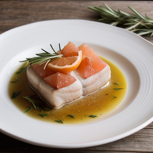 Swordfish With Grapefruit and Rosemary Butter recipe image