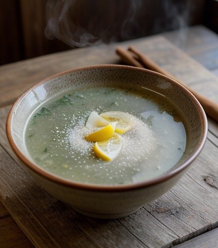 Szagoleves (Sage Soup recipe image