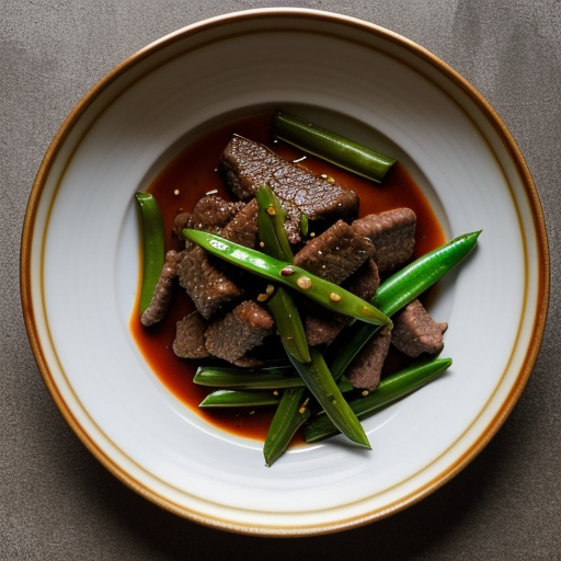 Szechuan Beef & Snow Peas recipe image