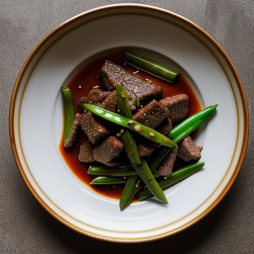 Szechuan Beef & Snow Peas recipe image