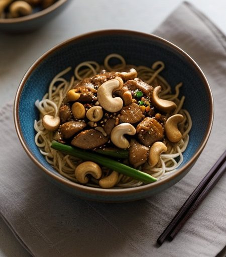 Szechuan Chicken With Cashews - (Gai Ding recipe image